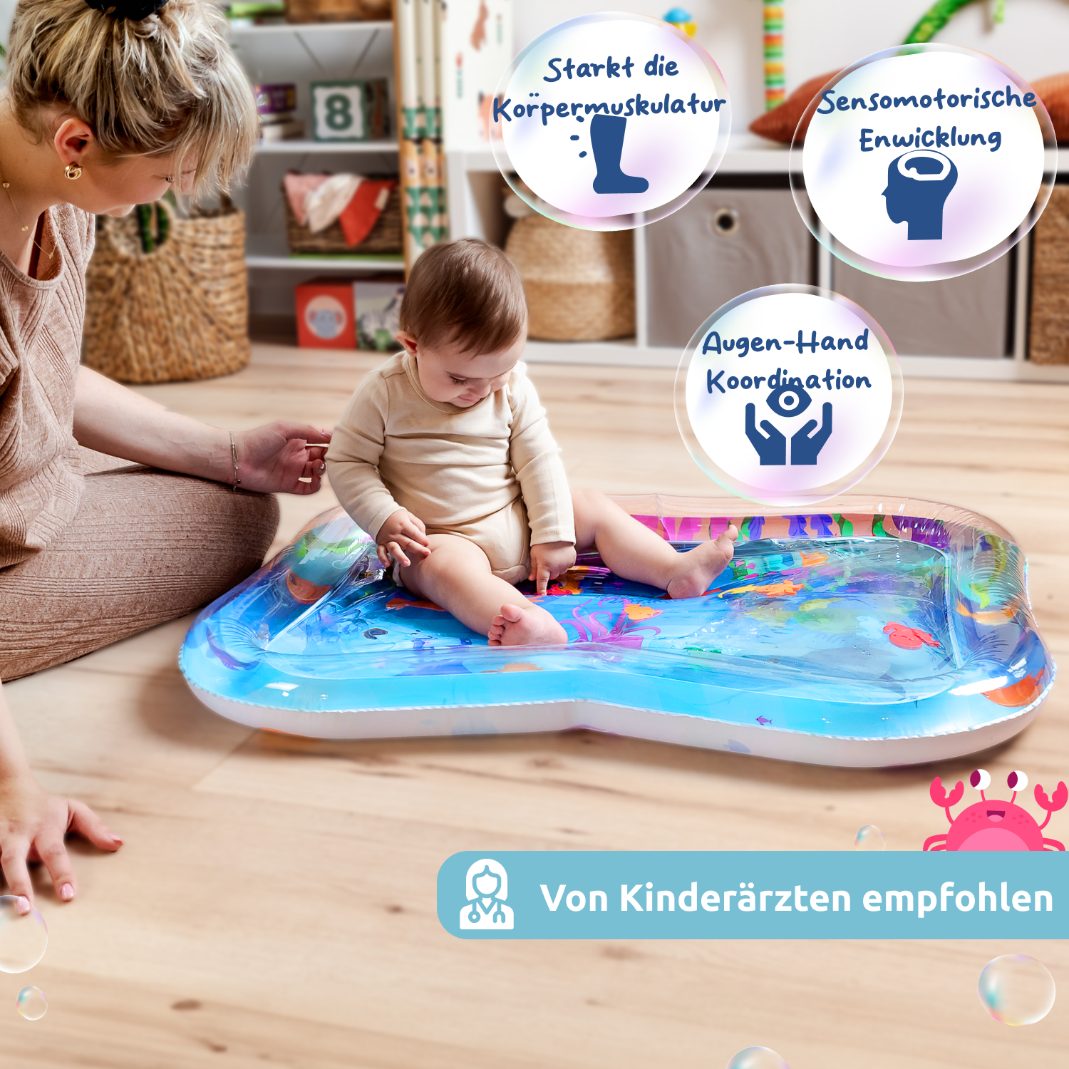 Baby Wassermatte Bauchlage
