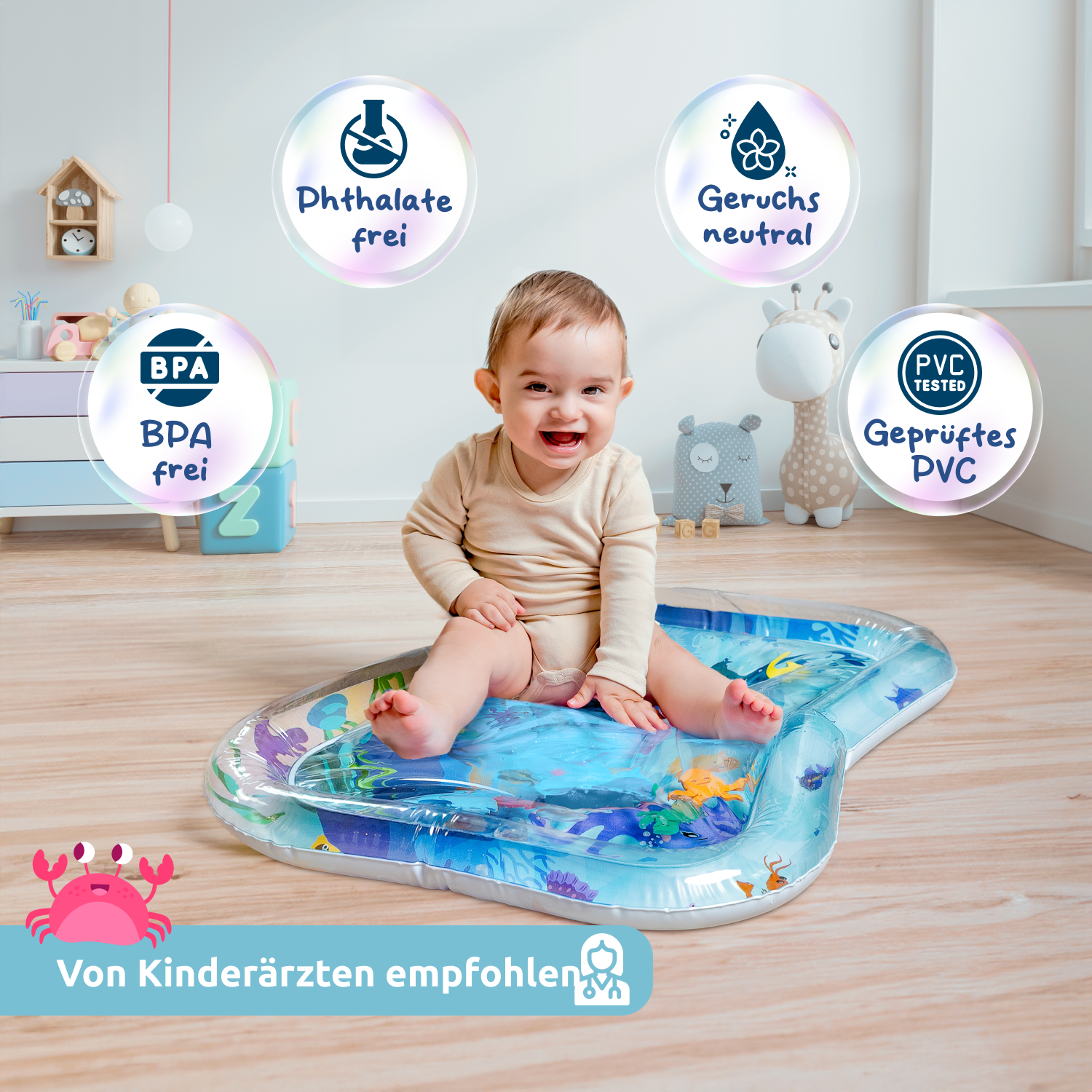 Baby Wassermatte Bauchlage