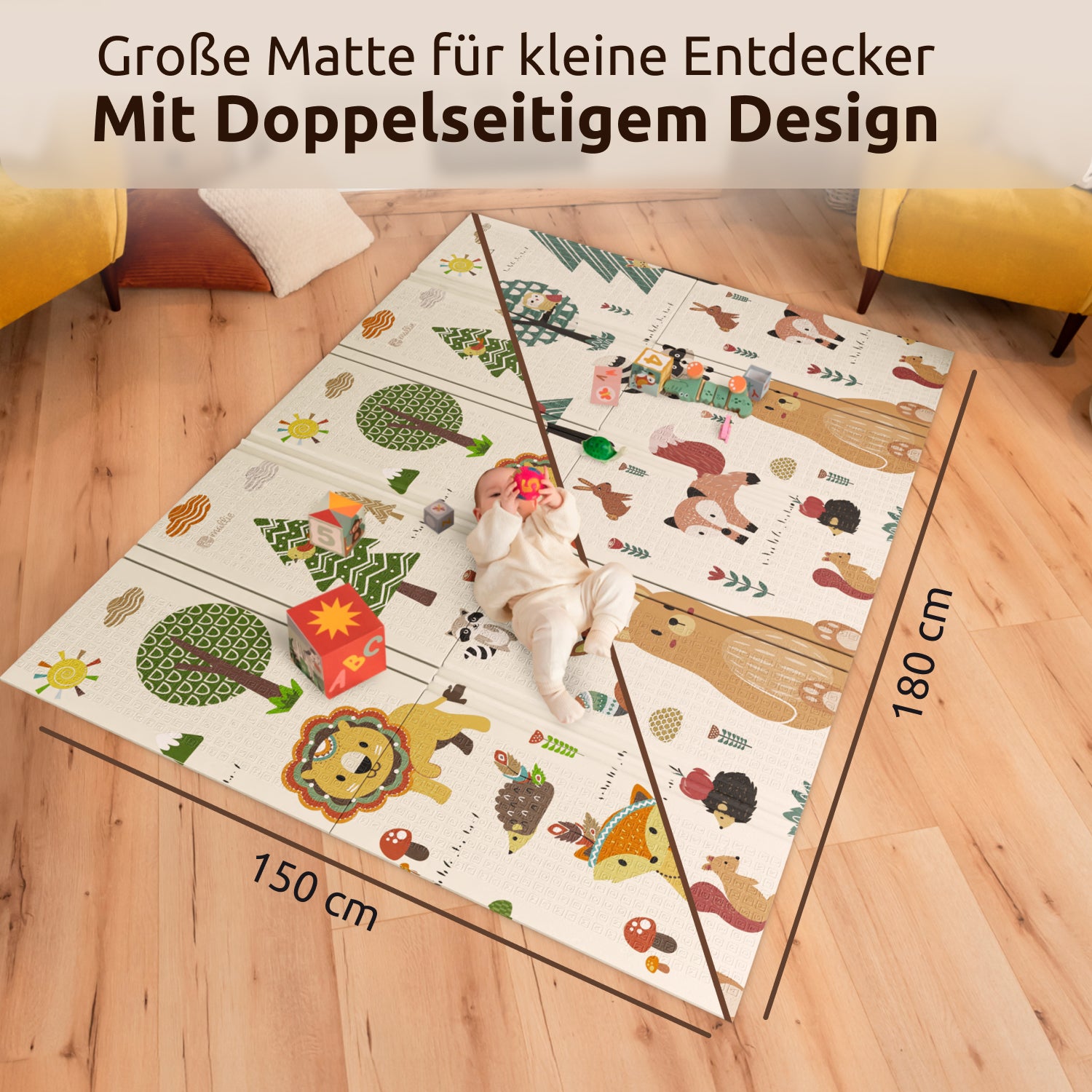 Faltbare Krabbelmatte