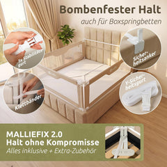 Mallie Bettgitter Set, fester Halt mit MallieFix 2.0