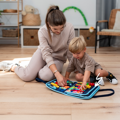 Montessori Busy Board - Sensorik-Spielzeug für Kleinkinder