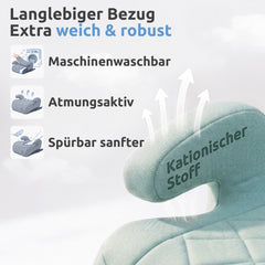 Mallie Booster mit Isofix, waschbarer Bezug aus atmungsaktivem Stoff 