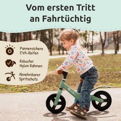 Mallie Kinderlaufrad Grün, Amazon-Bild 2 _