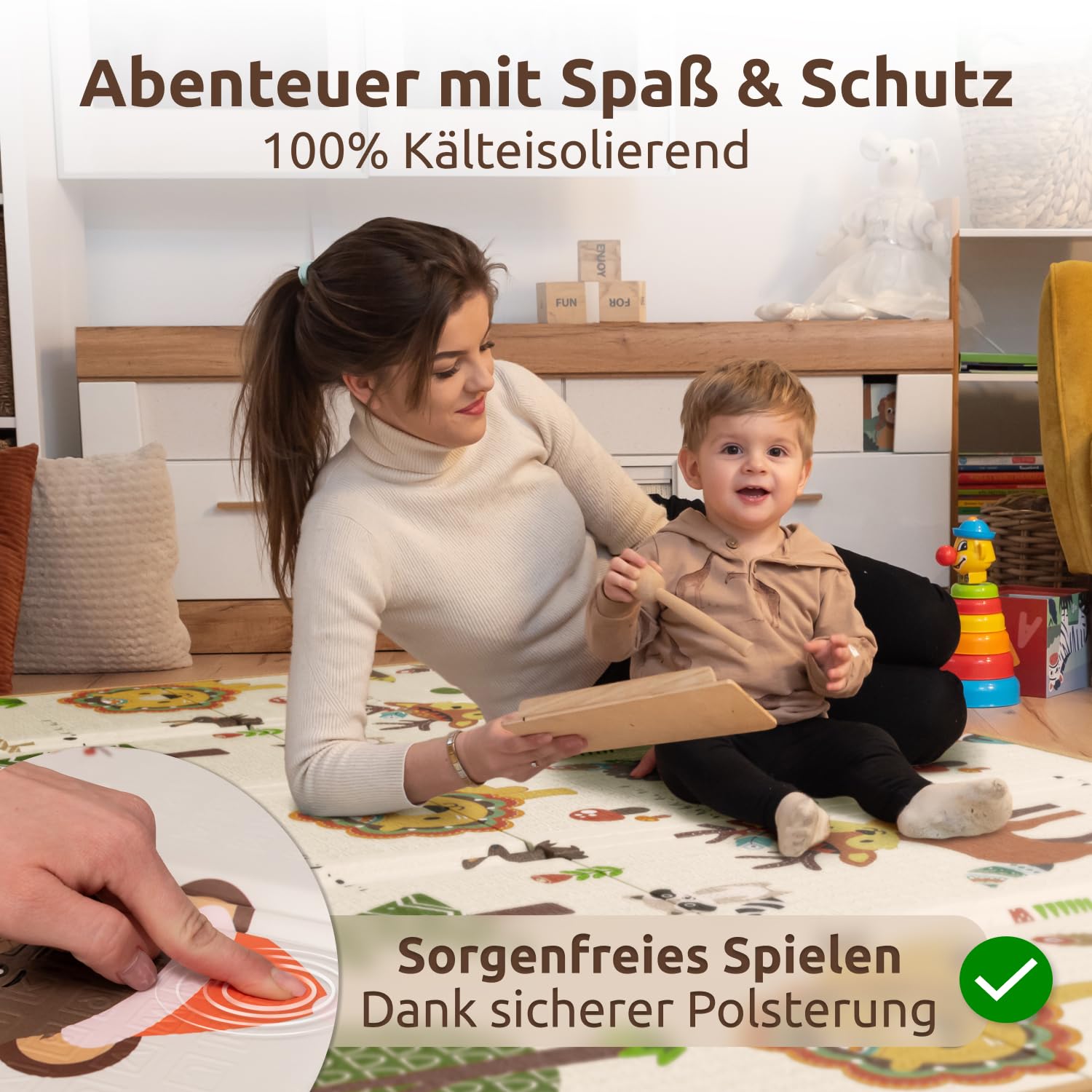 Mallie Faltbare Krabbelmatte Sonnengarten180, Amazon-Bild 3 _
