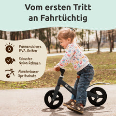 Mallie Kinderlaufrad Schwarz, Amazon-Bild 2 _
