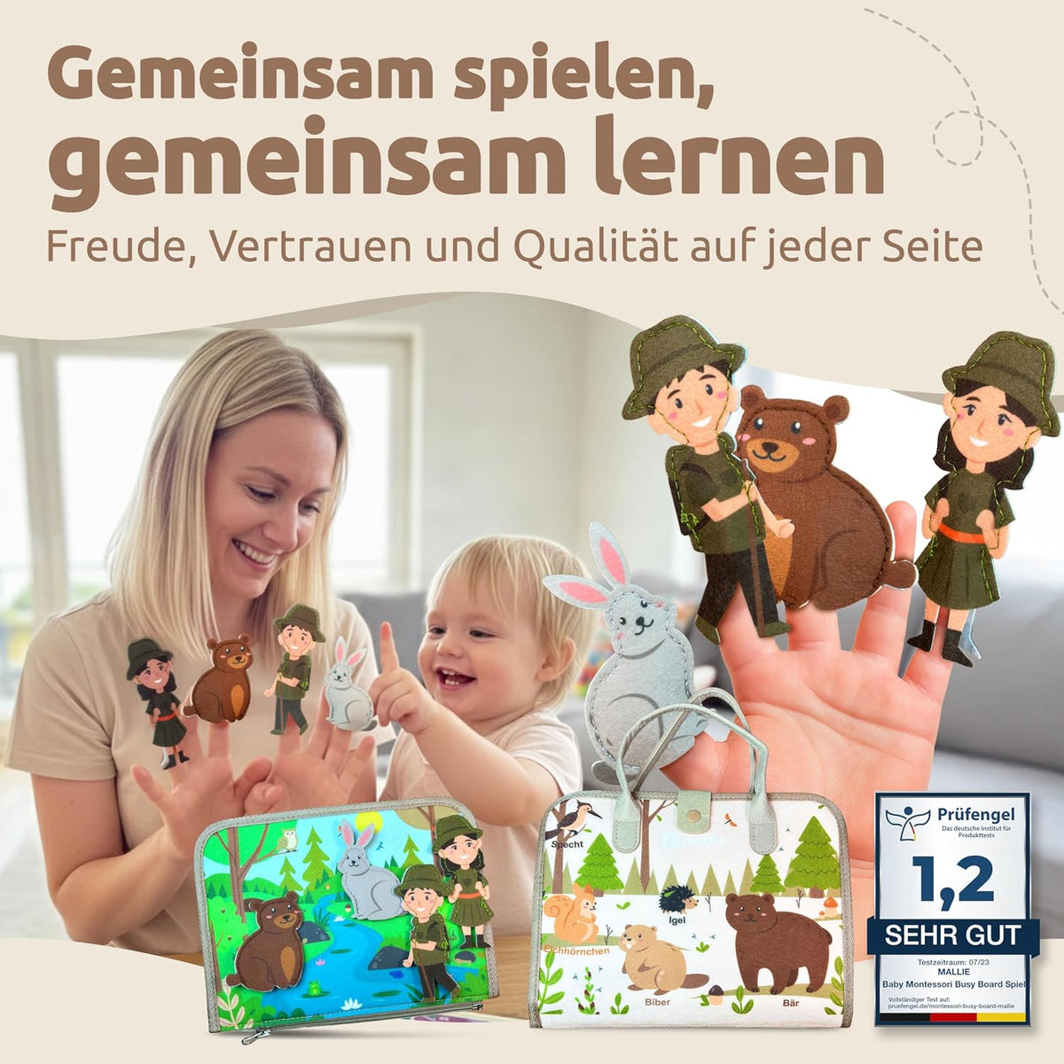 Mallie Busy Board Beige, Amazon-Bild 7 _