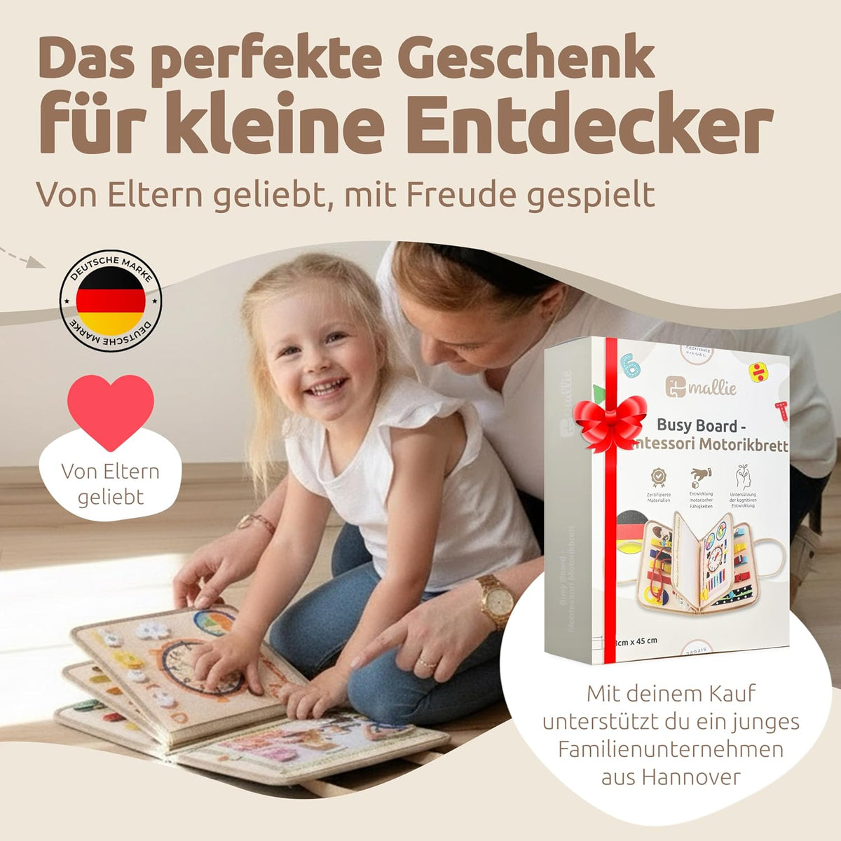 Mallie Busy Board Beige, Amazon-Bild 8 _