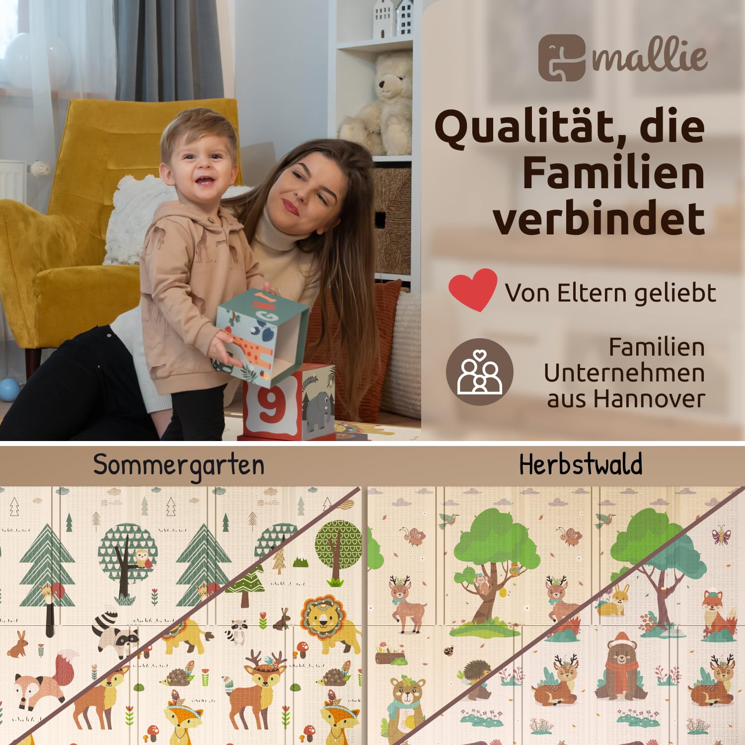 Mallie Faltbare Krabbelmatte Sonnengarten180, Amazon-Bild 7 _