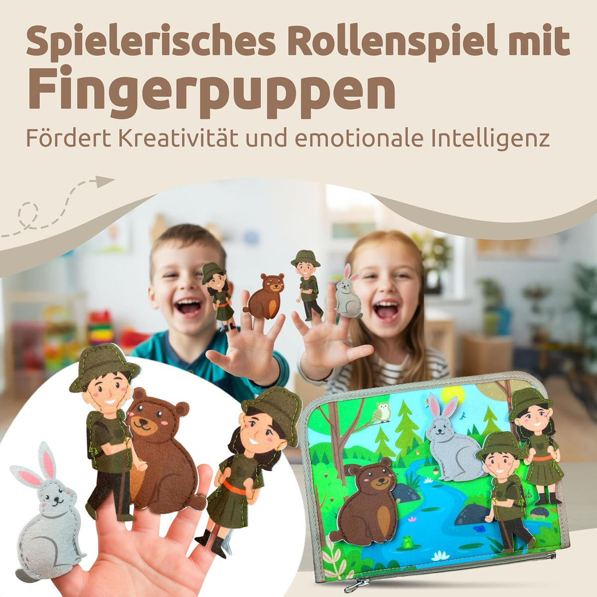 Mallie Busy Board Beige, Amazon-Bild 2 _