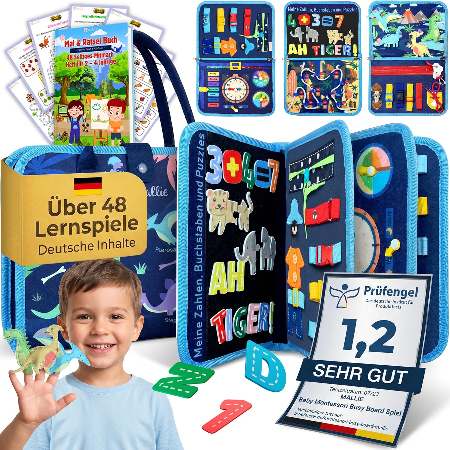 Mallie Busy Board Blau, Amazon-Bild 1 _#Blau