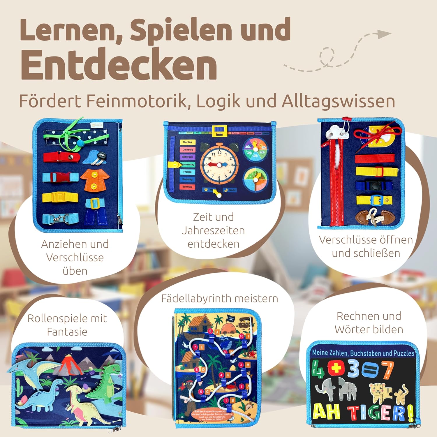 Mallie Busy Board Blau, Amazon-Bild 6 _