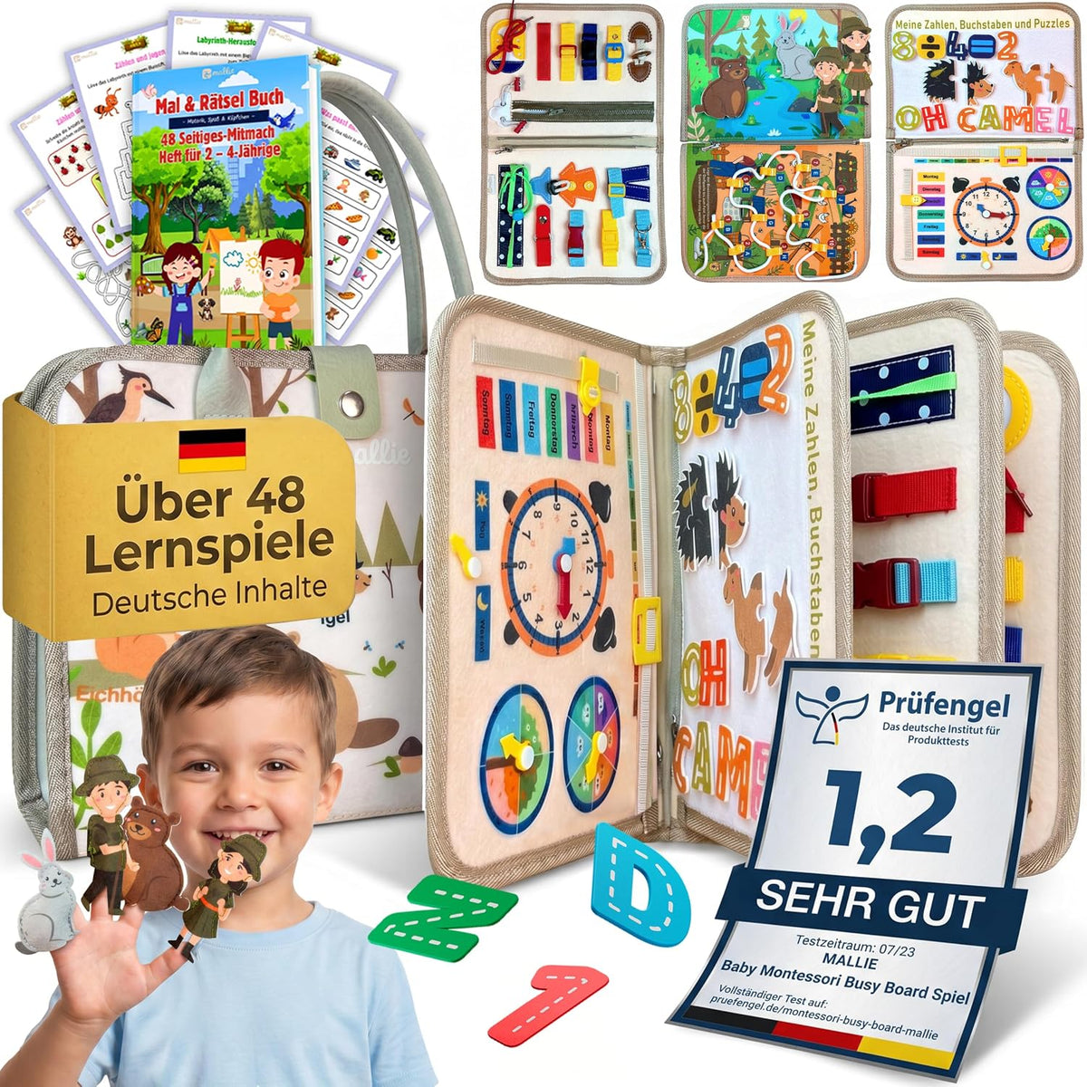 Mallie Busy Board Beige, Amazon-Bild 1 _