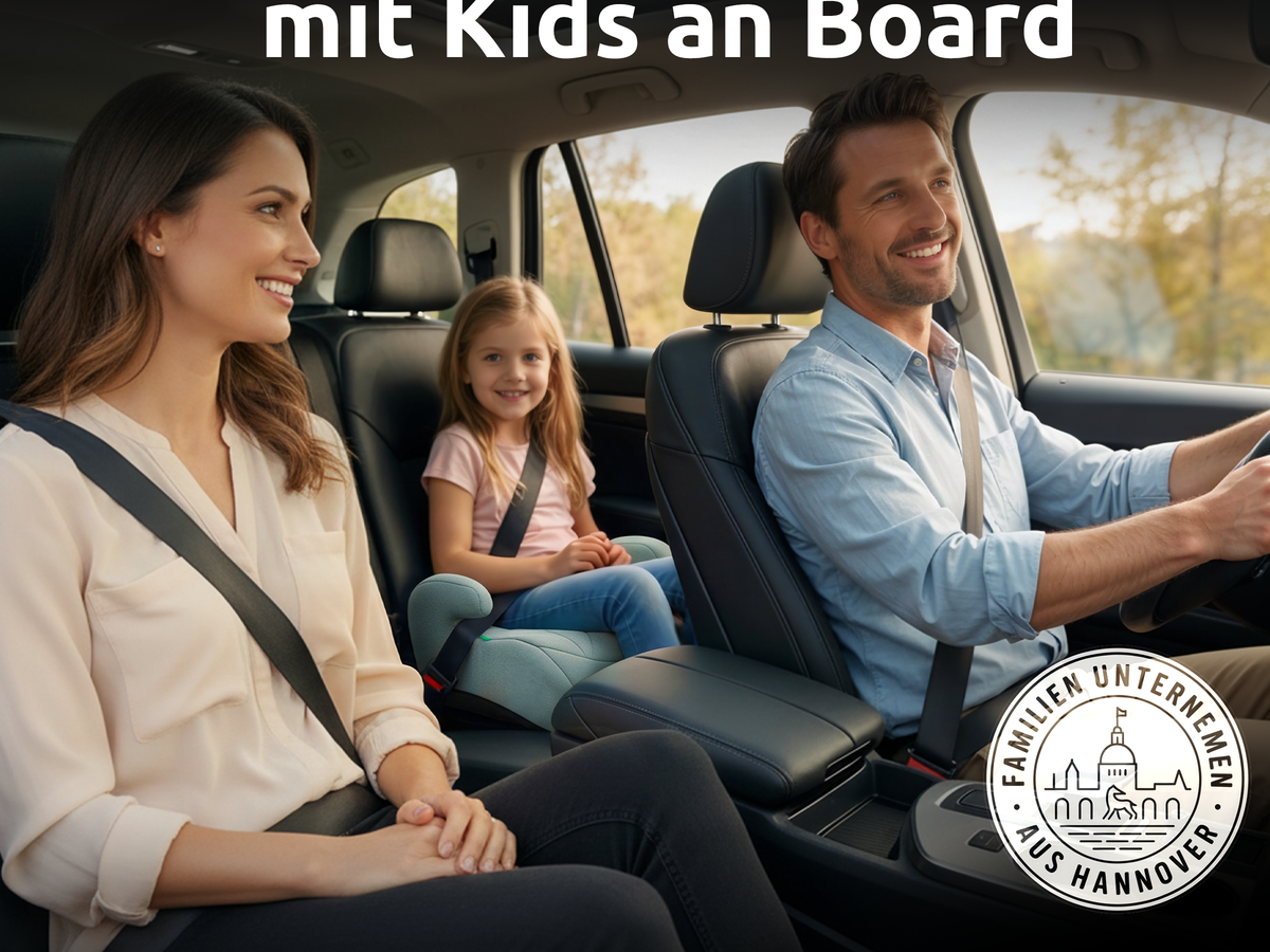 Mallie Booster Kindersitz ohne Isofix, Für ein gutes Gefühl mit Kindern an Bord